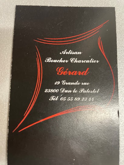 Boucherie Gerard, Boucherie à Dun-le-Palestel