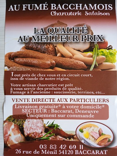 AU FUMÉ BACCHAMOIS, Charcuterie à Baccarat